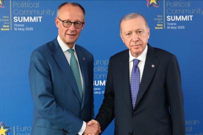 Cumhurbaşkanı Erdoğan Almanya Şansölyesi Friedrich Merz ile görüştü