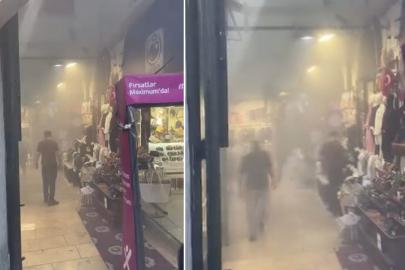 Kapalıçarşı'da yangın paniği: Duman nedeniyle göz gözü görmüyor
