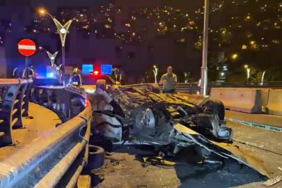 Takla atan araç hurda yığınına döndü. 19 yaşındaki sürücü ağır yaralandı