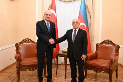 TBMM Başkanı Kurtulmuş, Azerbaycan Başbakanı Esedov ile görüştü