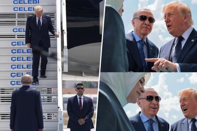 Donald Trump'ı Ankara'da Cumhurbaşkanı Erdoğan karşıladı