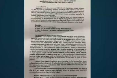 Süreç yasası teklifi tamamlandı. İşte madde madde kanun teklifi ve gerekçelerinin tam metni